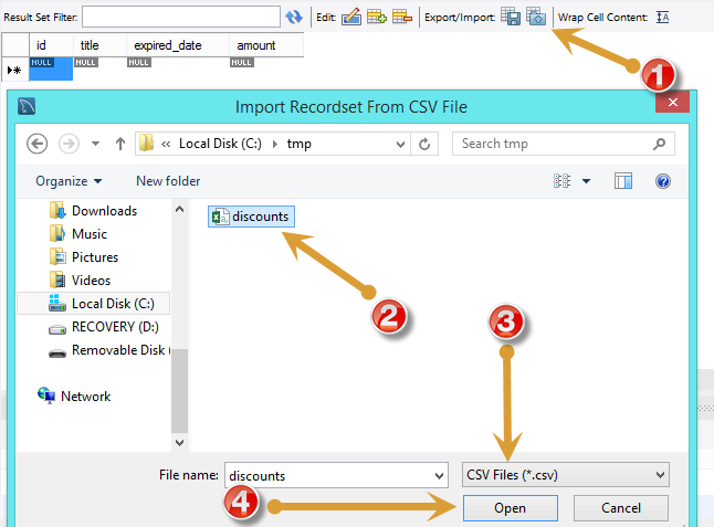 import csv into mysql