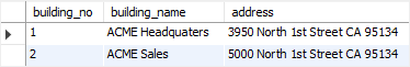 MySQL ON DELETE CASCADE buildings table