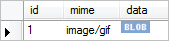 php mysql blob gif example