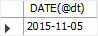 MySQL DATETIME - DATE function example