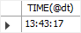 MySQL DATETIME - TIME function