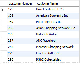 MySQL NOT EXISTS example