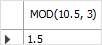 MySQL MOD Function - Decimal Number Example