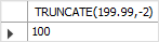 MySQL TRUNCATE Function - negative number of decimal places