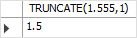 MySQL TRUNCATE Function - positive number of decimal places