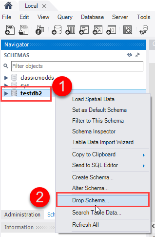 Scatter fusion Realistic MySQL DROP DATABASE - How to Delete a Database in MySQL Server