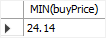 MySQL MIN with a WHERE clause