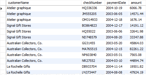 Mysql show only views