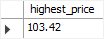 MySQL Aggregate Function - MAX example